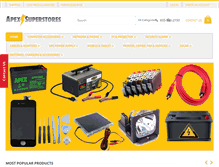 Tablet Screenshot of apexsuperstores.com